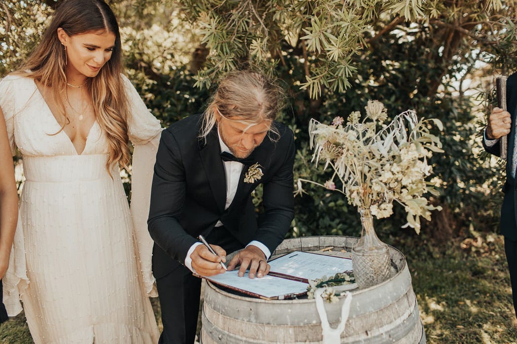 Nicole and Choppie - Gisborne Wedding captured by Oriwia Soutar.
Free spirit in her Daughters of Simone gown; a seventies silhouette, fluted sleeves. Bohemian bride. Featured on Wild Hearts, New Zealand. 